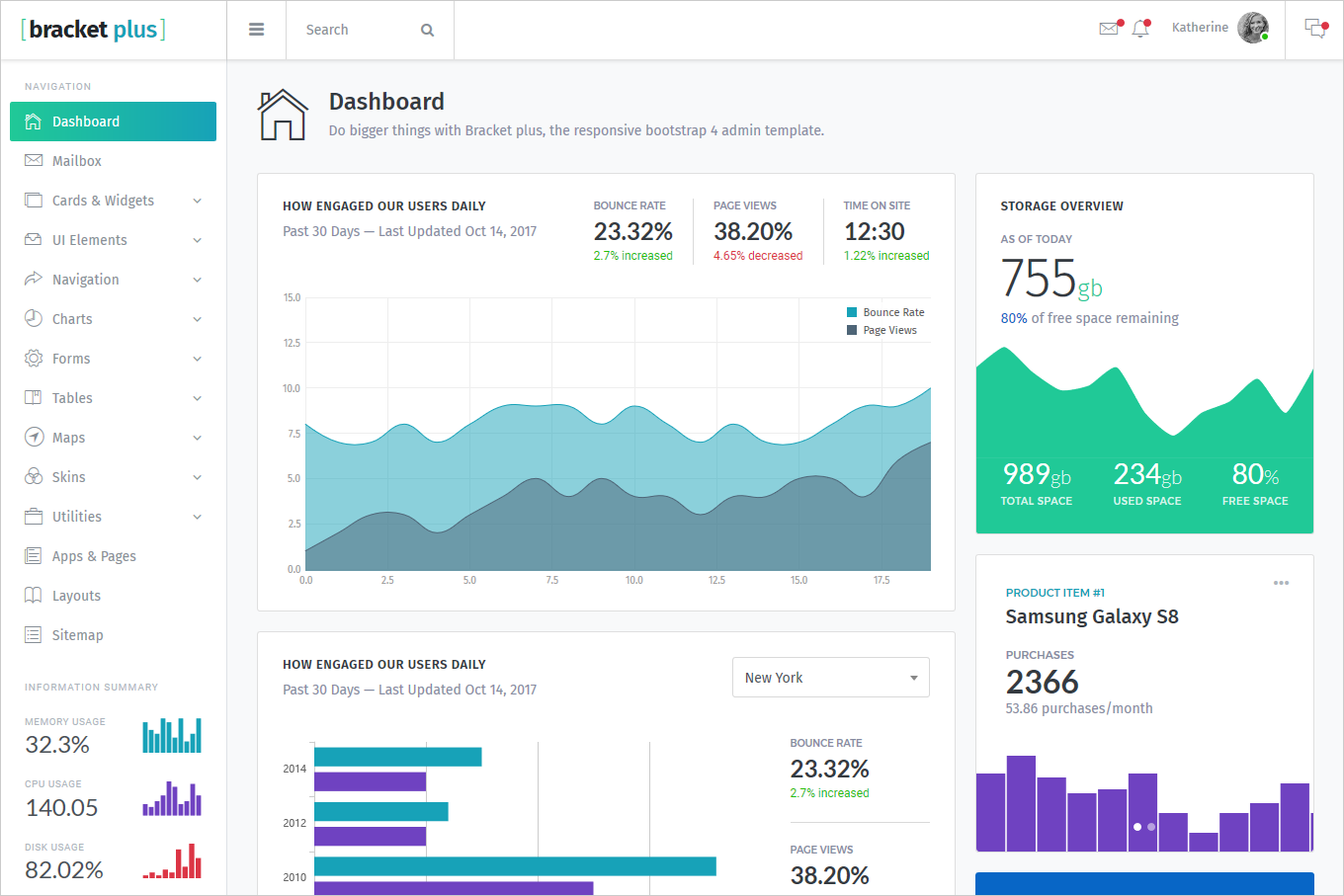 Bracket Plus Responsive Bootstrap 4 Admin Template